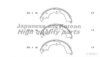 ASHUKI 1050-5602 Brake Shoe Set